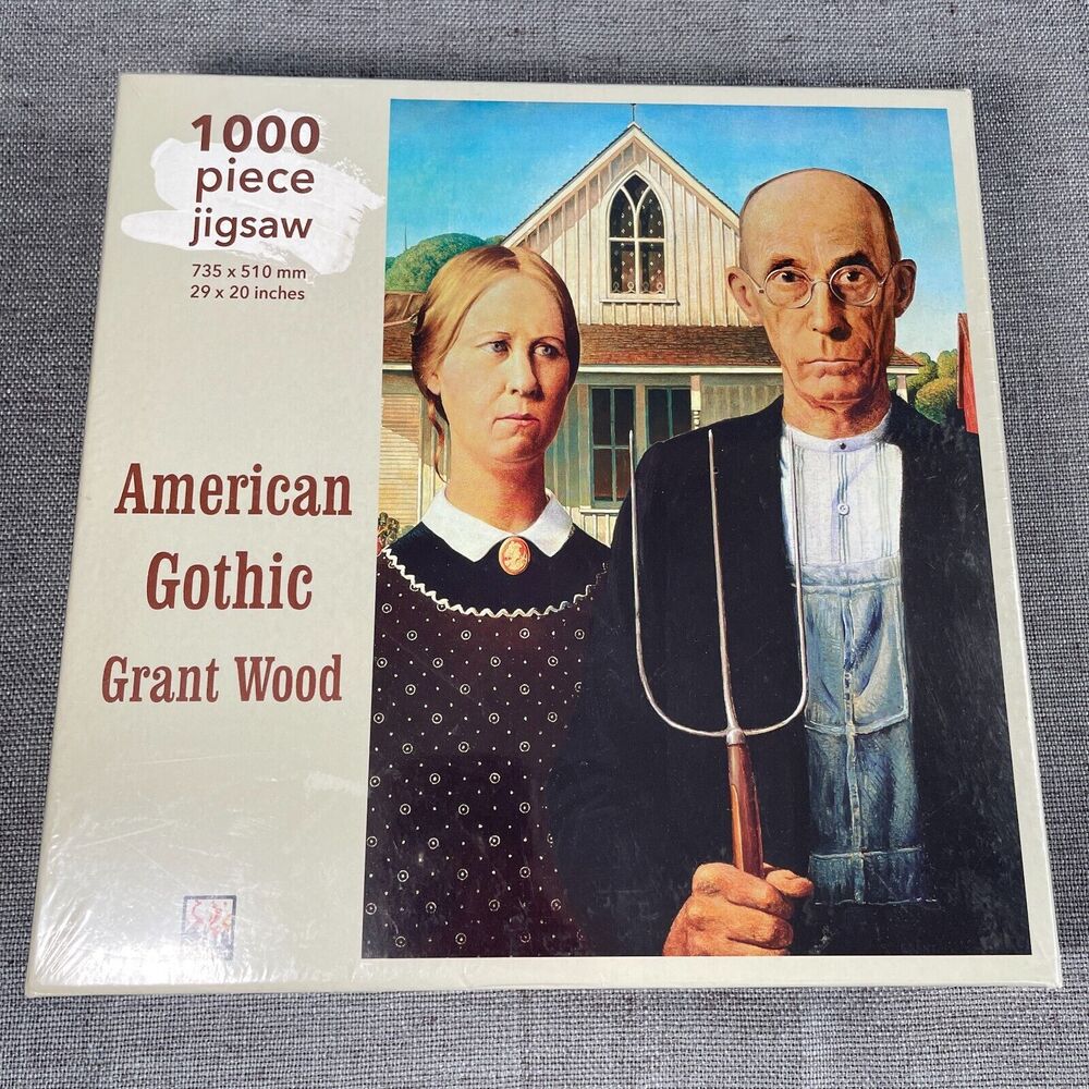 American Gothic 1000 Piece Jigsaw Puzzle Flame Tree Studios Factory Sealed